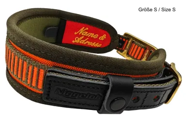 Halsung DeLuxe orange-oliv