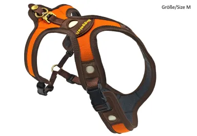 Hundeführgeschirr FOLLOW "Light" LICHTBLICK Orange-Braun
