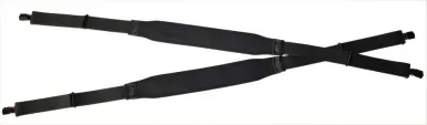 Neoprene Suspenders Black